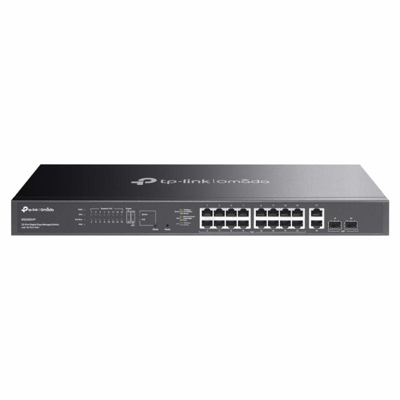 TP-LINK ES220GMP 16xG PoE+ 2xG 2xSFP 250W