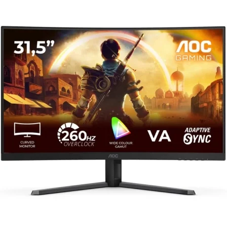 AOC Gaming Curvo C32G42ZE 31.5"/ Full HD/ 0.3ms/ 240Hz/ VA Negro – VA / Full HD