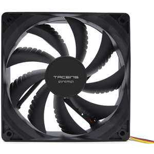 ÷ Ventilador interno tacens anima af12x2 12x12 14db fluxus bearing air-guide bajo ruido pack 2 negro