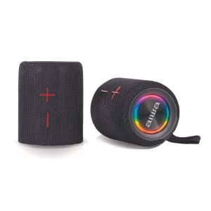 ÷ Altavoz bluetooth portable aiwa bst-250bk negro bt 5.0 tws desmontable 2x10w rms ipx5 aux tf