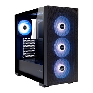 Unyka ÷ Caja e-atx revelat mesh black