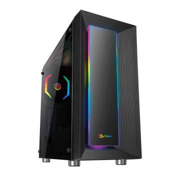 ÷ Caja atx talius auriga cristal templado 3.0