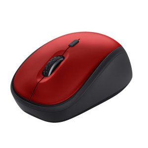 Trust ÷ Mouse wireless yvi+ eco rojo
