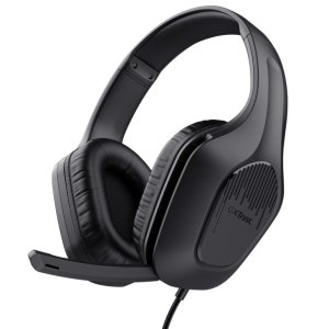 ÷ Headset trust gxt 417 zirox negro cable 120cm jack 3.5mm