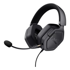 ÷ Headset trust gxt 492 carus negro cable 120cm jack 3.5mm