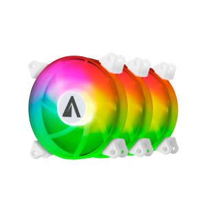 ÷ Kit 3xventilador interno abysm arclight argb white 120mm mando a distancia y controlador