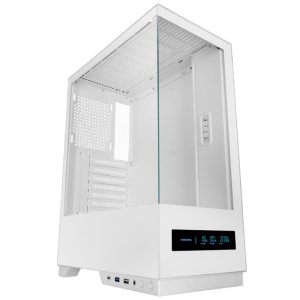 ÷ Caja atx mars gaming mcpulsarw doble cristal templado lcd frontal gpu 332mm blanco