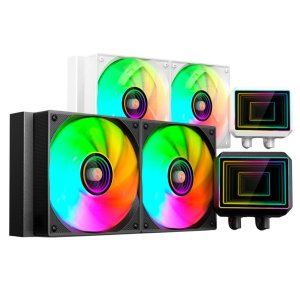 ÷ Sistema de refrigeracion liquida mars gaming ml-two240 2x120mm argb 450w tdp color negro