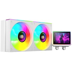 Mars Gamin ÷ Sistema de refrigeracion liquida mars gaming mlvisionii240w blanco