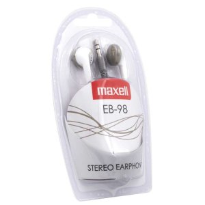 Maxell ÷ Auricular intrauditivo eb-98 blanco
