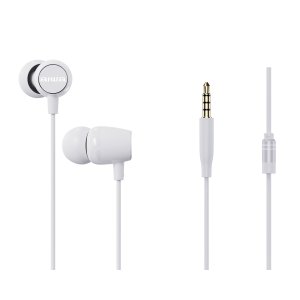 ÷ Auricular intrauditivo aiwa estm-20wh altavoz neodimio 10mm cable sin enredos microfono aluminio