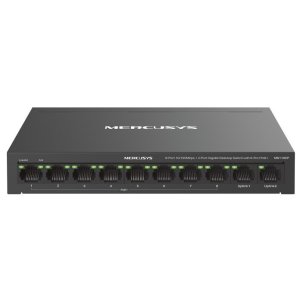 Mercusys ÷ poe+ no gestionable ms110cp 10p 8xrj45 100mbps poe+ 2xgbps 65w 250m