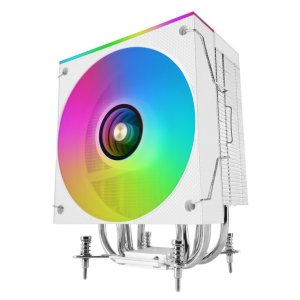 Mars Gamin ÷ Ventilador con disipador de CPU mars gaming mcpulcd tdp 300w 120mm pantalla ARGB blanco – LCD