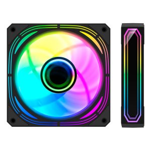 ÷ Kit 4xventilador interno argb coolbox infinity pro negro 120mm
