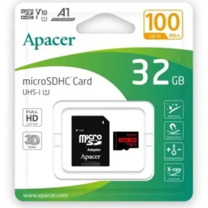 Tarjeta de Memoria Apacer 32GB MICROSD Hc Uhs 1 con / Clase 10/ 100MBs