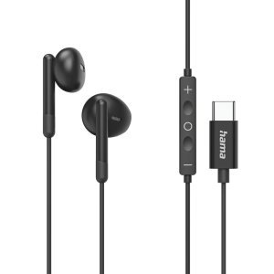 ÷ Auricular intrauditivo usb-c hama classy microfono cable 1.2m color negro