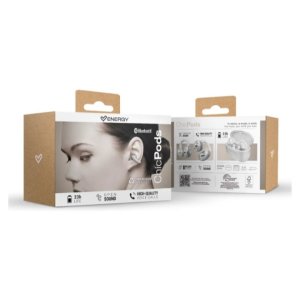 ÷ Auricular intrauditivo bluetooth energy sistem chicpods tws ipx4 bateria 23h blanco