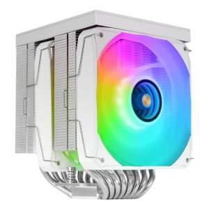 Mars Gamin ÷ Ventilador con disipador de CPU mars gaming mcpulcdprow tdp 380w doble torre lcd… blanco