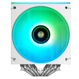 ÷ Ventilador con disipador de cpu mars gaming mcpux26w tdp 350w doble torre pwm argb blanco