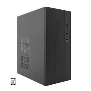÷ Caja microatx coolbox m460 gpu max 250mm 1x3.5/2.5 1x2.5/2.5 usb-c 3.2 sin f.a color negro