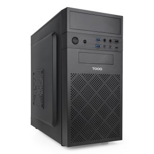 ÷ Caja microatx tooq tqc-4701-sp isobox gpu max 250mm 3x2.5 2x3.5 usb-c f.a atx 500w color negro