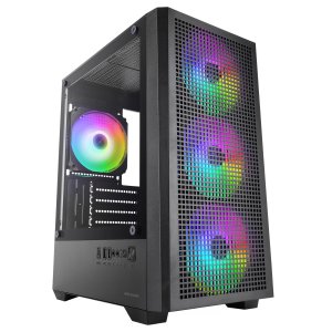 ÷ Caja atx mars gaming mc-quantum doble cristal templado argb gpu 335mm negra