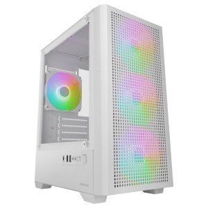 Mars Gamin ÷ Caja microatx mars gaming mc-vectorw GPU max 282mm cristal templado mesh ARGB blanco – USB-C