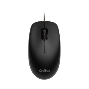 ÷ Mouse coolbox u01 cable usb-a 3 botones 1600 dpi color negro