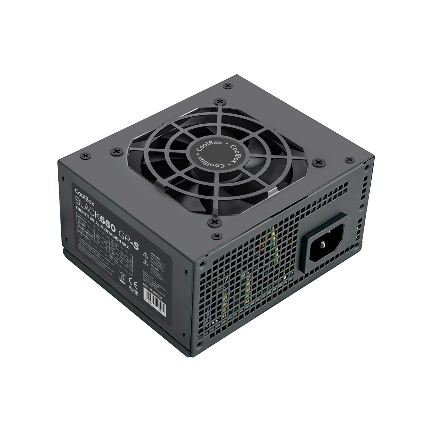 Coolbox Fuente De Alimentacion Sfx BLACK550 Gr-S 550W Negra