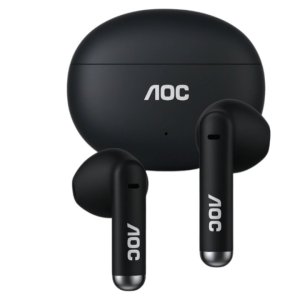 AOC ÷ Auricular intrauditivo negro – USB-C / Bluetooth