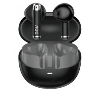 ÷ Auricular intrauditivo bluetooth aoc act2504bk tws anc mic negro reproduccion 28h carga usb-c tactil