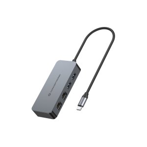 ÷ Adaptador usb-c a ethernet rj45 conceptronic abby24g 2 puertos gigabit con hub usb 3,2 x2 puertos