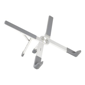 ÷ Soporte para portatil tooq tqlrs0036-al elevador plegable 11\"-17.3\" 5 niveles aluminio plata