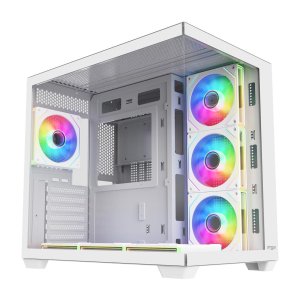 Fsp ÷ Caja atx m341 cristal templado dual chamber 7xargb disipador max 160mm GPU max…