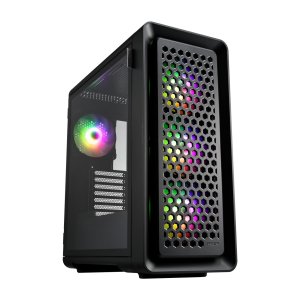 ÷ Caja e-atx fsp cut593p cristal templado cables mallados intercambiable front 4xargb disipador max