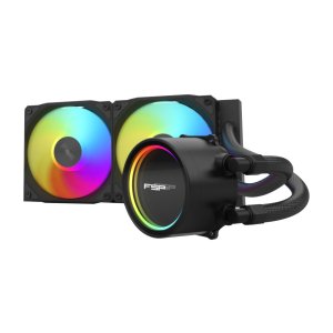 ÷ Sistema de refrigeraci?n l?quida fsp ae24 tdp 280w 240mm pwm dual ball-bearing negro