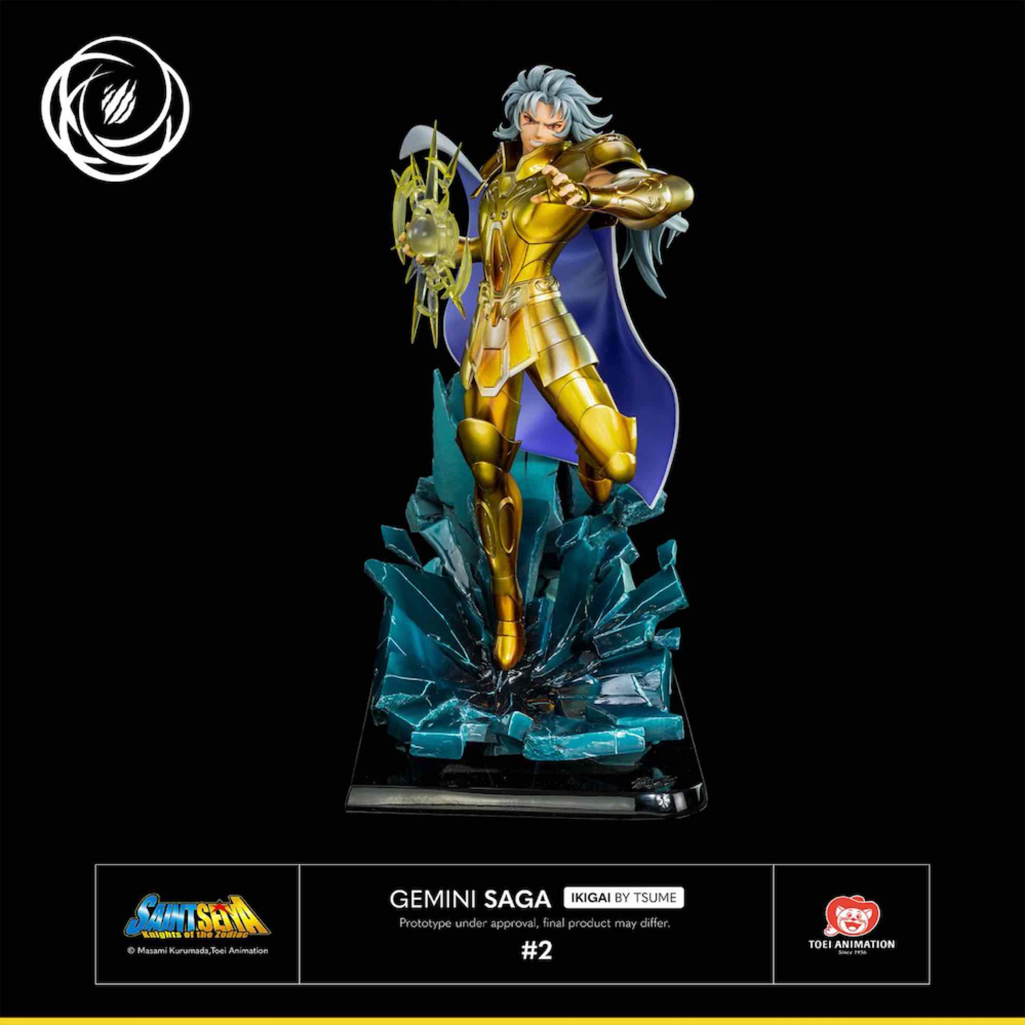 Tsume art Figura tsume arts saint seiya gemini saga resina escala 1 - 6 ikigai