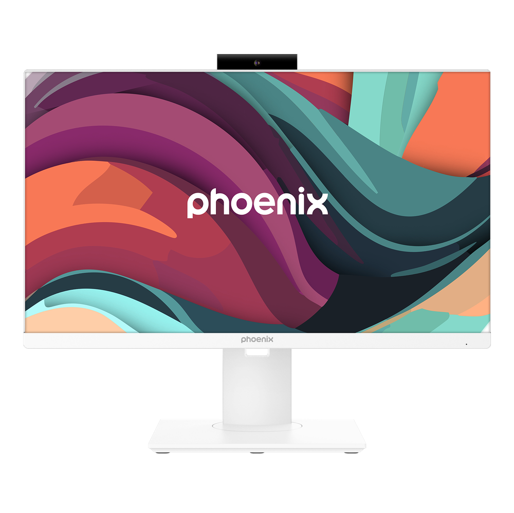Barebone all in one phoenix campro 24 pulgadas blanco placa asus h610t2 lga1700 ddr4 adaptador 120w