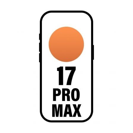 Smartphone Apple iPhone 17 Pro Max 256GB/ 6.9"/ 5G/ Naranja Cósmico