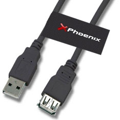 Phoenix technologies USB macho a hembra 5 m