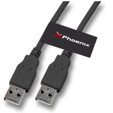Phoenix technologies USB macho a macho 3 m