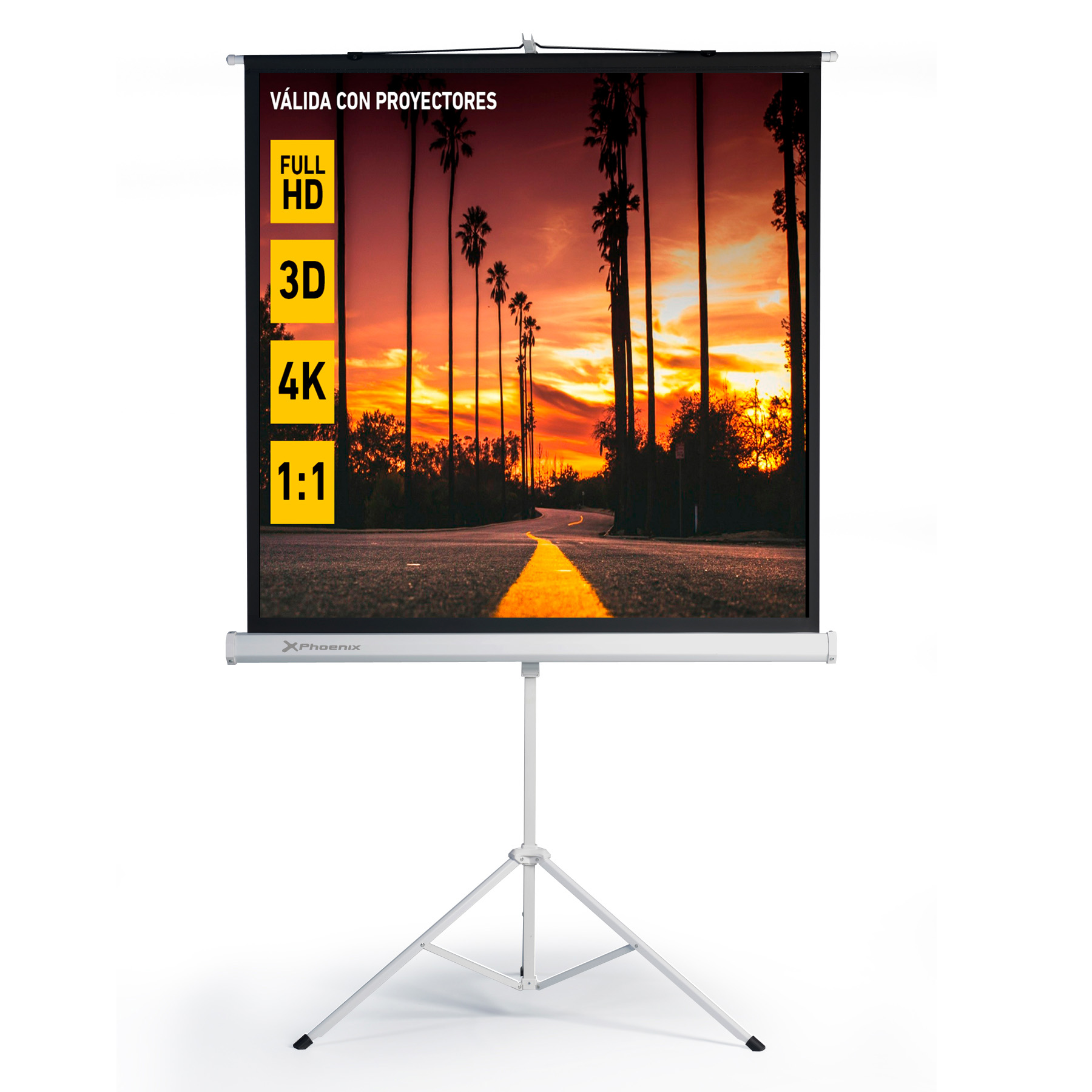Phoenix technologies Pantalla trípode proyección 80"