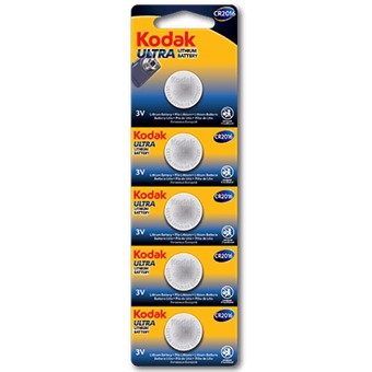 Kodak Blister pilas boton litio ultra 2016 blister carton perforado - 5 pilas