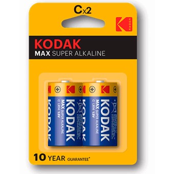 Kodak Blister pilas alcalina max c lr14 1.5v - blister 2 pilas