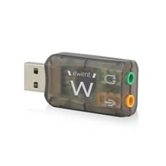 Adaptador de audio ewent sonido virtual 3d 5.1 - usb 2.0