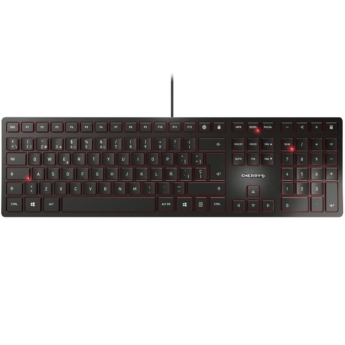 Cherry kc 6000 slim ultraplano negro