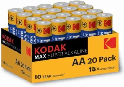 Kodak Blister pilas alcalina max aa lr6 blister 20 pilas