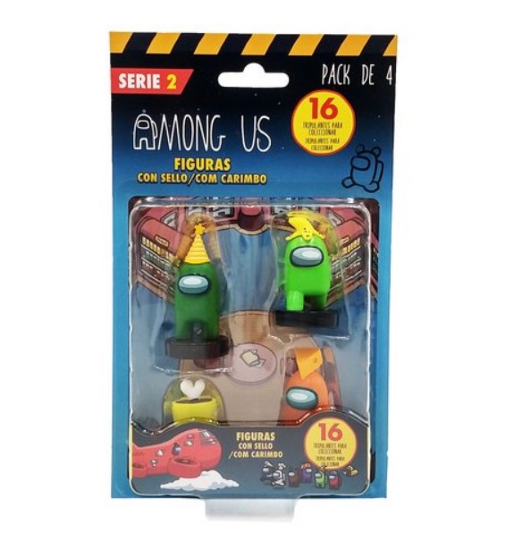 Bizak Figuras among us s2 caja pack 4