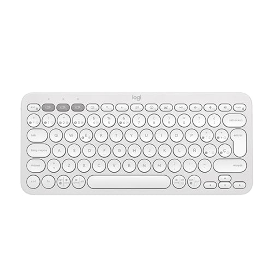 Logitech pebble keys 2 k380s inalambrico blanco
