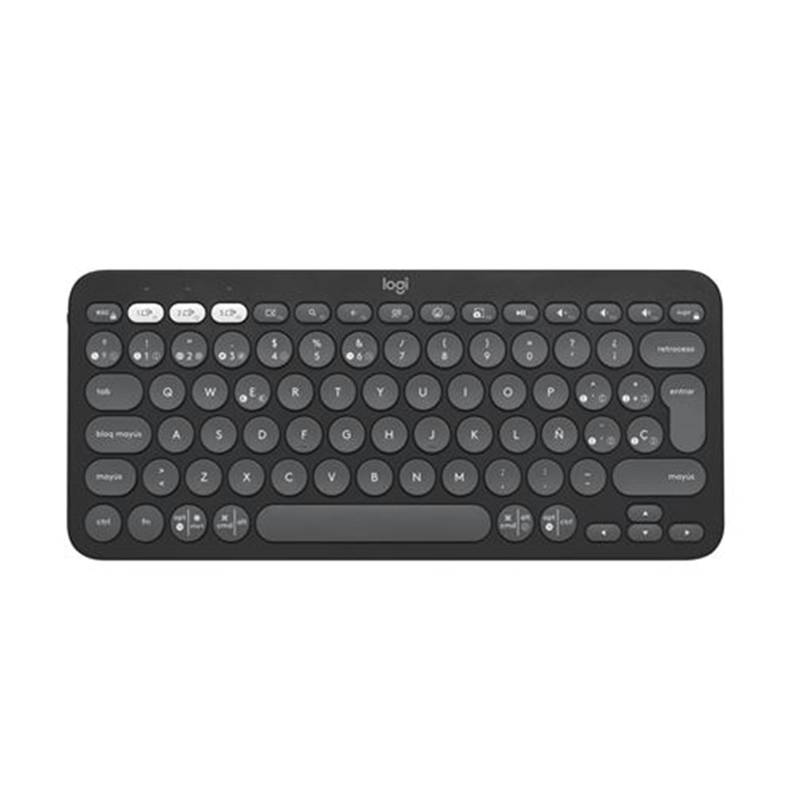 Logitech pebble keys 2 k380s inalambrico grafito